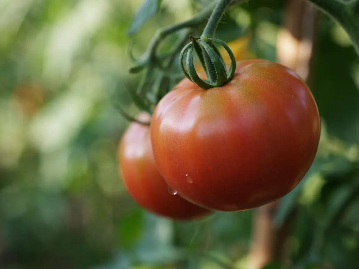 Tomates rouges bien mûres sur le pied